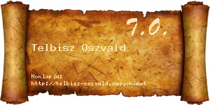Telbisz Oszvald névjegykártya